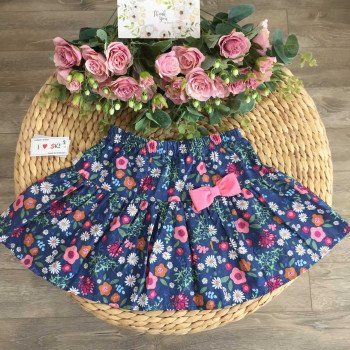 Chân váy hoa thô xuân hè bé gái size 3- 10 Chân váy hoa thô xuân hè bé gái size 3- 10