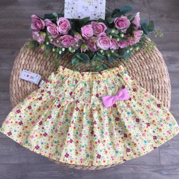 Chân váy hoa thô xuân hè bé gái size 3- 10 Chân váy hoa thô xuân hè bé gái size 3- 10
