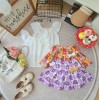 Chân váy hoa kèm quần bên trong cho bé gái size 3 -10-