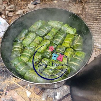 Bán thùng nấu bánh chưng tôn hoa dầy nấu 100 bánh Bán thùng nấu bánh chưng tôn hoa dầy nấu 100 bánh