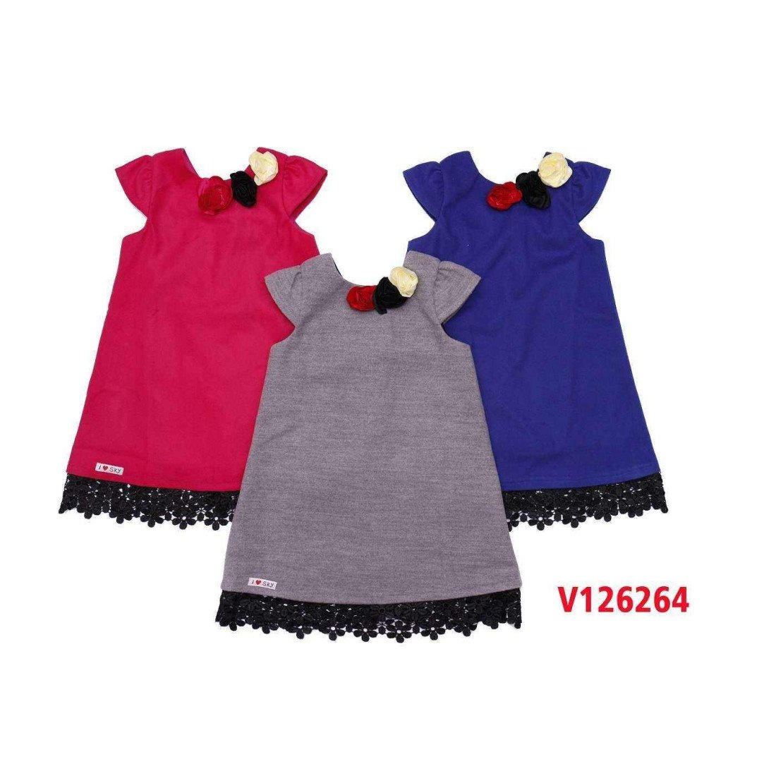 Váy dạ tay hến bé gái - V126264-