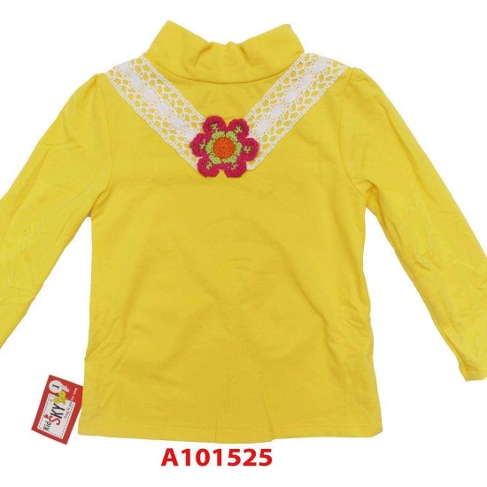 Áo cổ lọ hoa len-A101525-