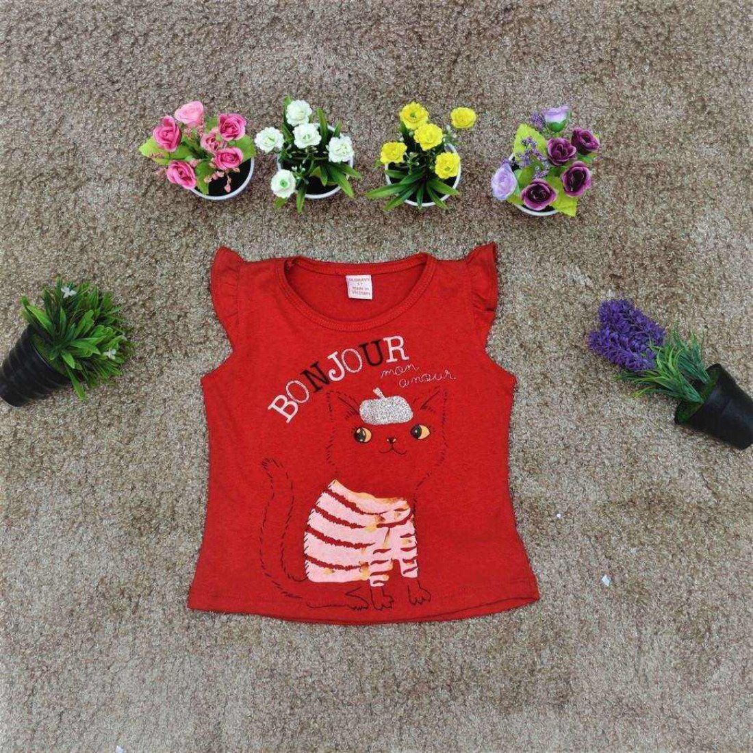 áo cotton 4 chiều hình mèo - A315108-