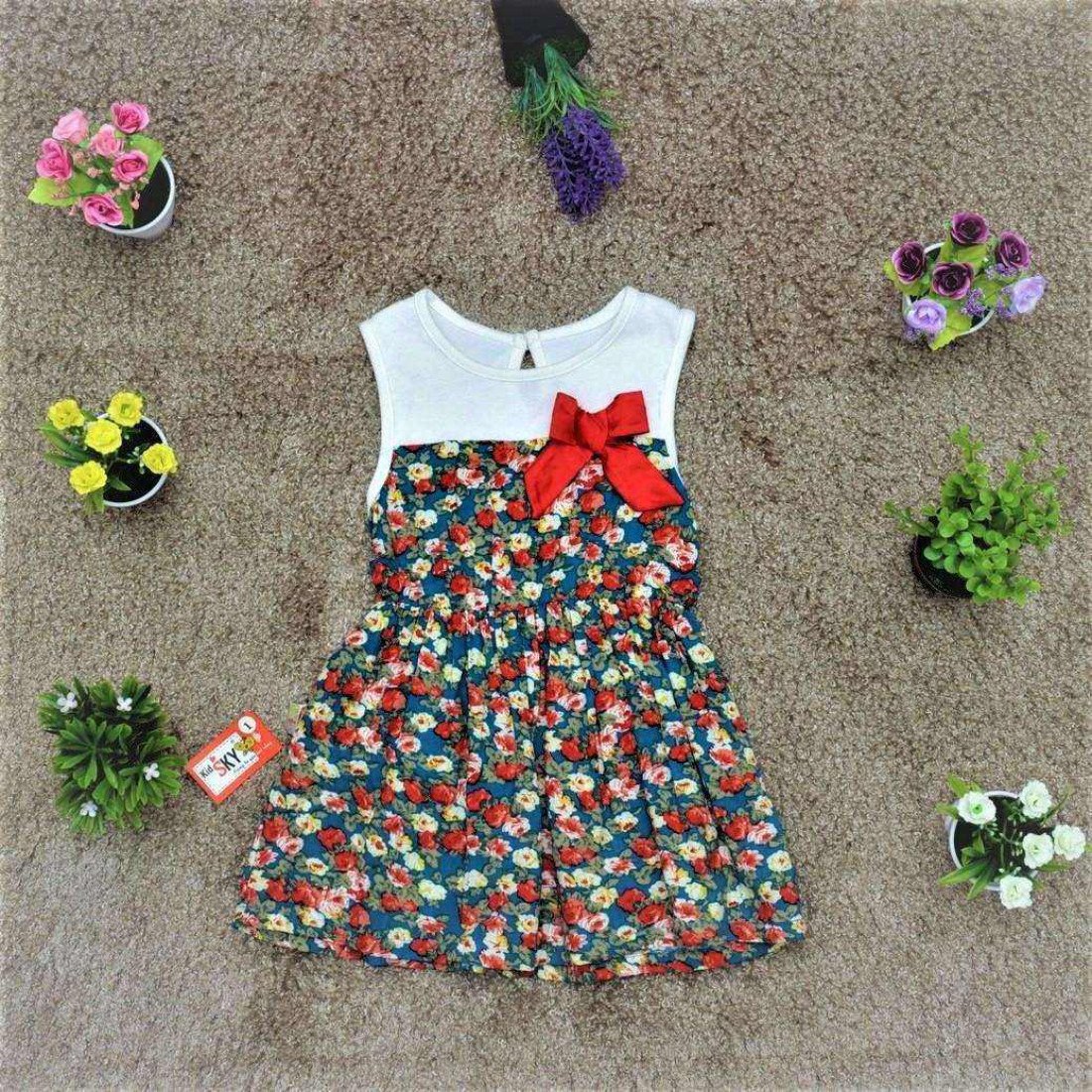 váy lanh hoa -V315735-kidsky-bán sỉ váy lanh hoa -V315735 váy lanh hoa -V315735-