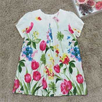 Váy thô cộc tay bé gái - v715104C Váy thô cộc tay bé gái - v715104C