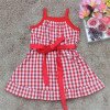 Váy hai dây thô kẻ - V46125-kidsky-bán sỉ Váy hai dây thô kẻ - V46125 Váy hai dây thô kẻ - V46125-