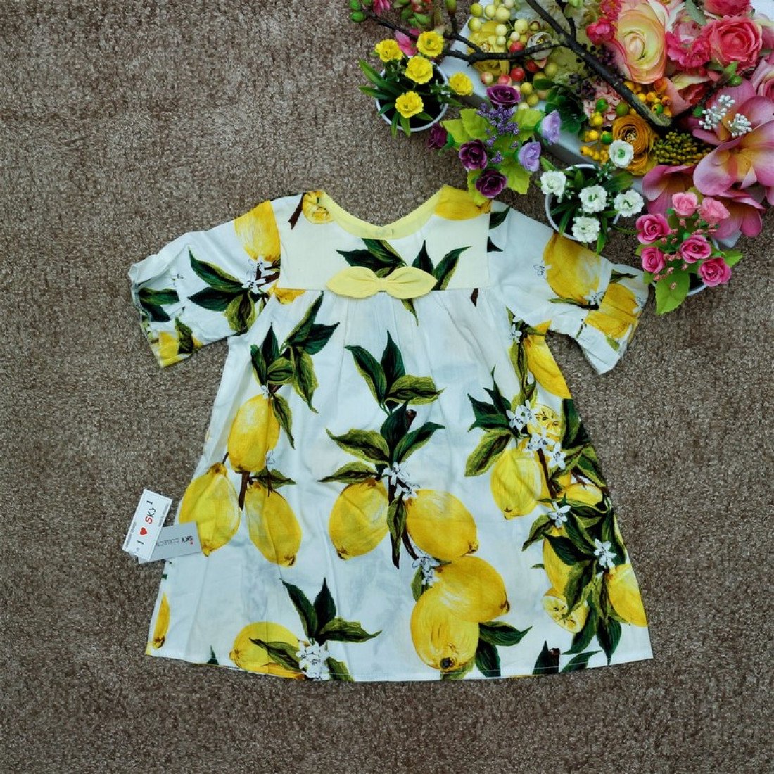 Váy hoa tay lỡ điệu - V78245-