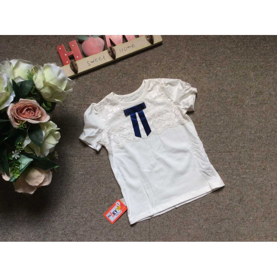 Áo Cotton Ren Ngực-kidsky-bán sỉ Áo Cotton Ren Ngực Áo Cotton Ren Ngực-