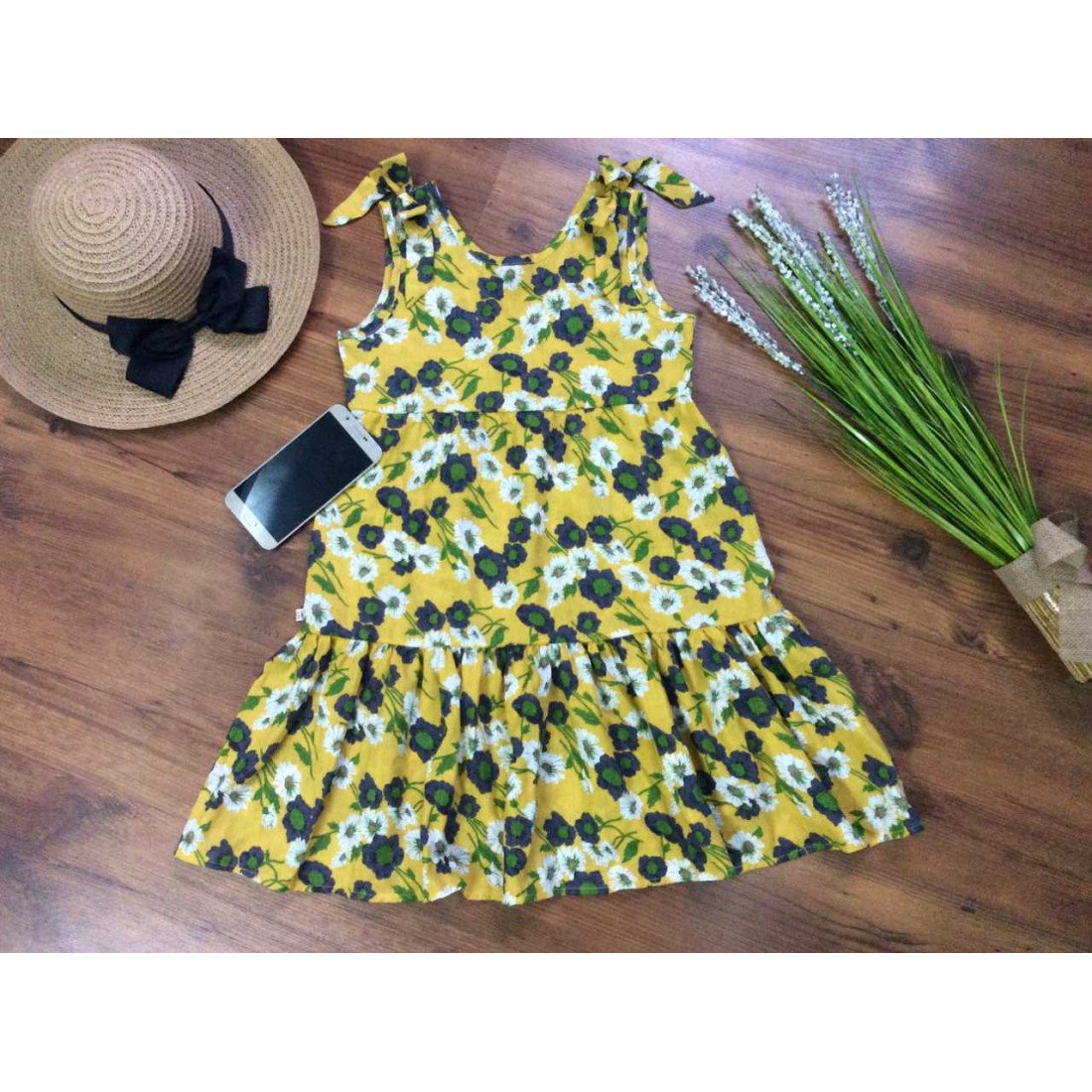 Váy Maxi hoa 2 tầng size 9 1-2-kidsky-bán sỉ Váy Maxi hoa 2 tầng size 9 1-2 Váy Maxi hoa 2 tầng size 9 1-2-