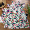 Váy tơ đũi tay trễ dún ngực size đại S -L-kidsky-bán sỉ Váy tơ đũi tay trễ dún ngực size đại S -L Váy tơ đũi tay trễ dún ngực size đại S -L-