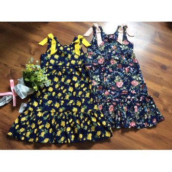 váy thô hoa nơ vai đuôi cá size 7 -10 váy thô hoa nơ vai đuôi cá size 7 -10