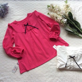 Áo thu cotton bèo cổ bèo tay size đại Áo thu cotton bèo cổ bèo tay size đại