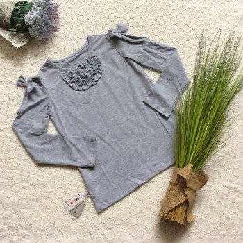 Áo thu cotton đáp cổ size đại Áo thu cotton đáp cổ size đại