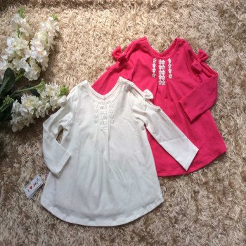 Áo thu cotton hoa nhí đáp cổ Áo thu cotton hoa nhí đáp cổ