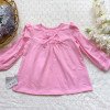 Áo thun cotton ren cổ nơ-kidsky-bán sỉ Áo thun cotton ren cổ nơ Áo thun cotton ren cổ nơ-