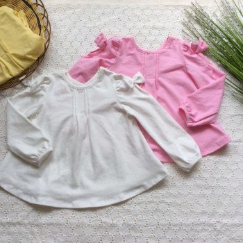 Áo thun cotton thu dài tay Áo thun cotton thu dài tay