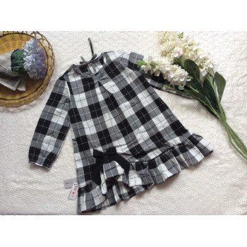 Váy thu bé gái kẻ caro Váy thu bé gái kẻ caro