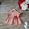 Áo chấm bi đũi hoa tay loe size 2-6  - AV50305