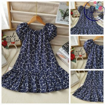 Váy chun cổ đuôi cá size 7-10 Váy chun cổ đuôi cá size 7-10