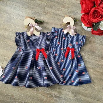 Váy hoa thô lụa size 2-6 - v50275 Váy hoa thô lụa size 2-6 - v50275