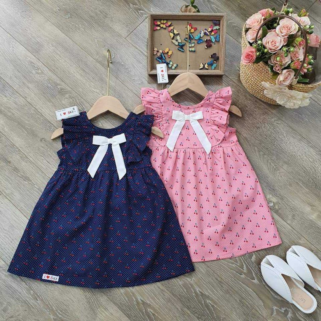 Váy tay tiên size 2-6 - v6085-