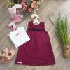 Váy nhung tăm dáng chữ A- V86225-kidsky-bán sỉ Váy nhung tăm dáng chữ A- V86225 Váy nhung tăm dáng chữ A- V86225-