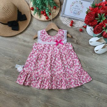 Váy hoa thô sát nách ren ngực size 2-6 Váy hoa thô sát nách ren ngực size 2-6