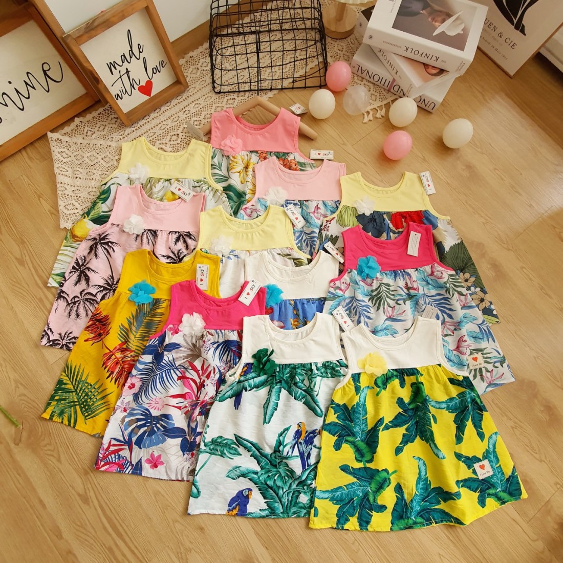 Áo sát nách cotton phối lanh đũi size 6 -10-ÁO ĐŨI-LANH-BOI BÉ  GÁI