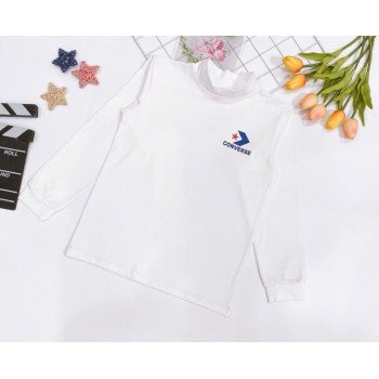 Áo cổ lọ cotton bé trai thêu hình size 11-18 Áo cổ lọ cotton bé trai thêu hình size 11-18