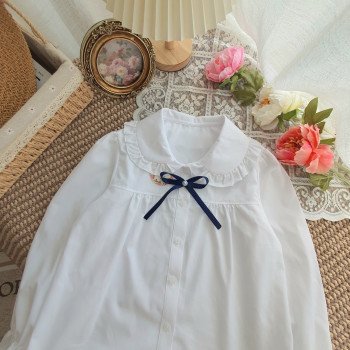 Áo sơ mi trắng dài tay học sinh tiểu học size 6 -10 Áo sơ mi trắng dài tay học sinh tiểu học size 6 -10