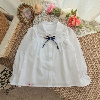 Áo sơ mi trắng dài tay học sinh tiểu học size 6 -10 Áo sơ mi trắng dài tay học sinh tiểu học size 6 -10